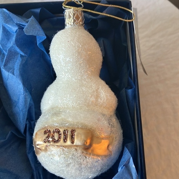 Inge Glass: Heirlooms- 2011 Snow Child Gingerbread/Heart GLASS Ornament- Germany - Picture 10 of 16